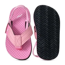 Norty Toddler Baby Boys Girls Thong Elastic Slingback Flip Flop Flat Sandal