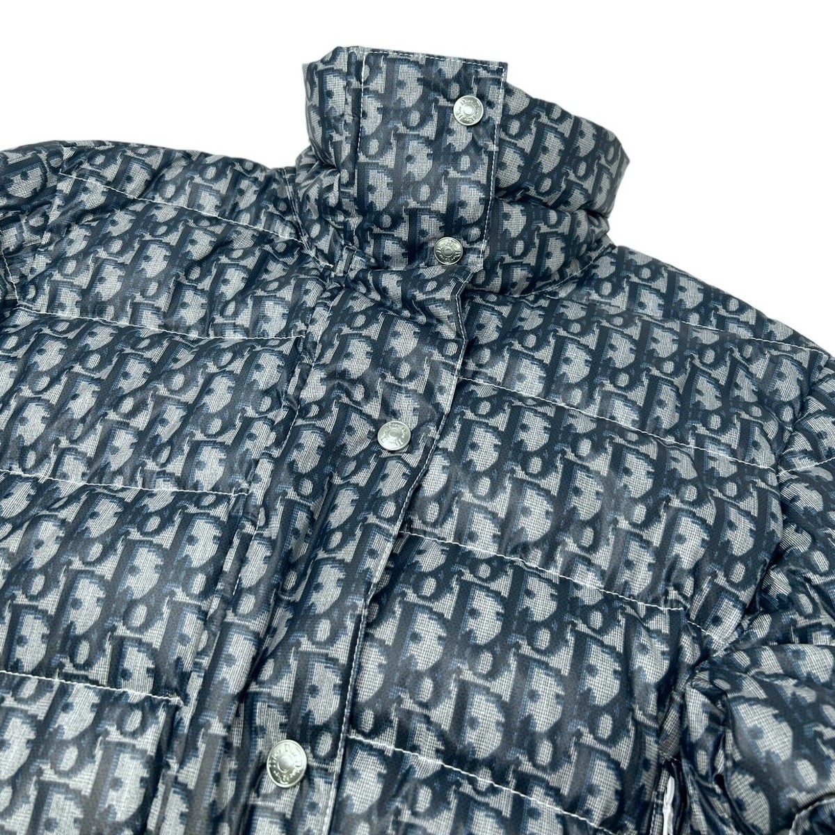 Christian Dior Vintage Trotter Monogram Logo Puffer Jacket #40