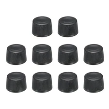 Potentiometer Control Knob ABS Guitar Knob for Guitar Bass D Type Black 20PCS