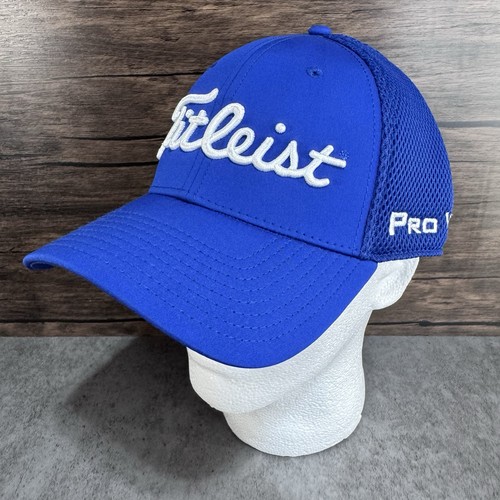Titleist New Era Fitted Golf Hat Pro V1 FJ Tour Cap Blue Men’s Size L / XL - Picture 2 of 9