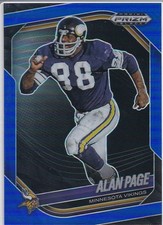 ALAN PAGE 2025 PANINI PRIZM BLACK FOOTBALL BLUE VIKINGS /199
