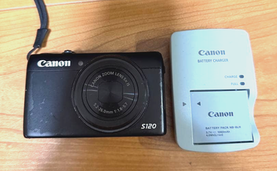 【ジャンク】Canon PowerShot S120 Canon PowerShot S120 BK Digital Camera Tested Working LCD Cracked