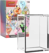 Premium Booster Bundle Acrylic Case Magnetic Lid Clear Display | 