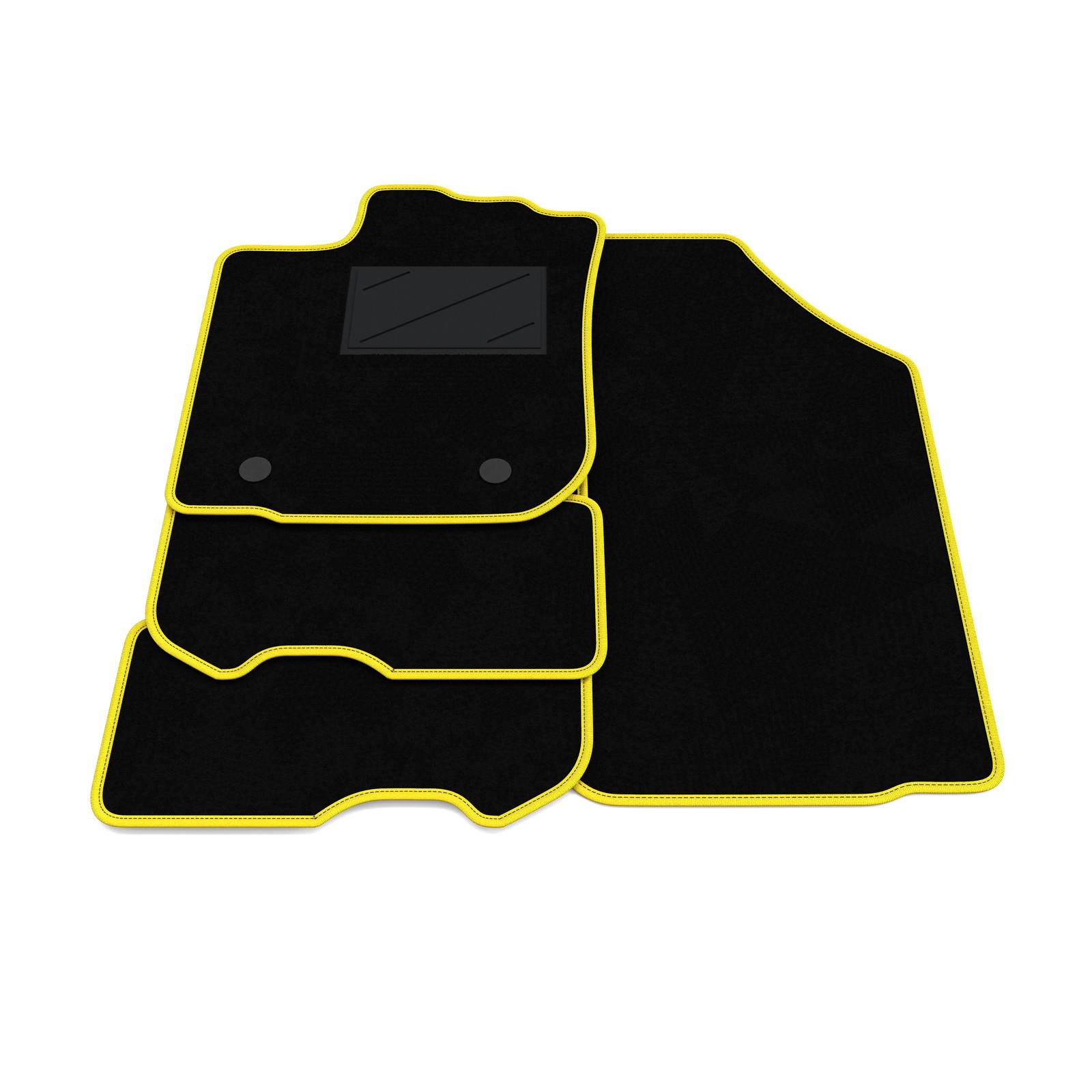 Tapis de sol pour Dacia Sandero 2012-2021 en moquette noire sur mesure
