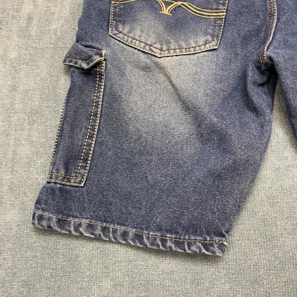 Pantalones Cortos De Colección Supreme Cargo Para Hombres 32 Azul Denim Envejecido Medio Lavado Logo Senderismo Foto 3 de 4