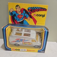 ORIGINAL VINTAGE BOXED CORGI TOYS SUPERMAN'S SUPERVAN 435 DIECAST MODEL VAN  