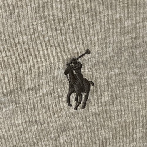 RL Polo Shirt, Solid Beige, Brown Polo Horse, Size 2XB - Picture 4 of 5