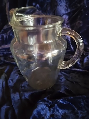 VINTAGE ANCHOR HOCKING PITCHER Clear Glass - Picture 2 of 4