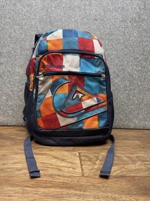 QUIKSILVER リュック　90s USA製 Quiksilver Estilo Backpack Multi - Color Block Book Bag Backpack