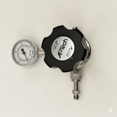 #ad #ad WIKA APTech AP1020S UHP Gas Regulator Integrated WIKA 212.11 Dual Scale Gauge $249.00