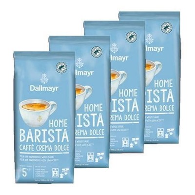Dallmayr Home Barista Caffè Crema Dolce ganze Bohne 4 x 1kg (18,70 EUR/kg)