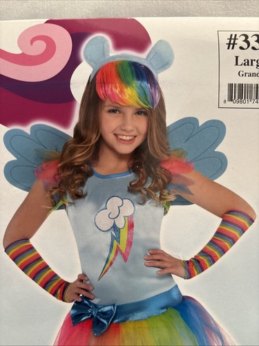 Rainbow Dash Costume Child Large 12-14 Yrs My Little Pony 6 Pc Deluxe Party City - Picture 5 of 14
