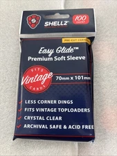 Shellz Easy Glide premium Penny Sleeves For Vintage Cards