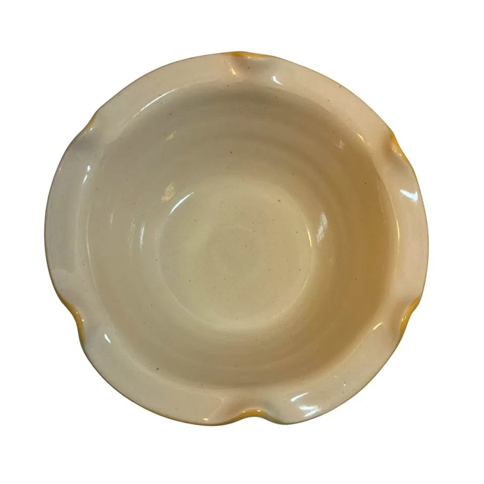 Vintage Easter/Spring Dishware Duo Pfaltzgraff Gravy Boat & Signed Pottery Bowl Foto 4 de 4