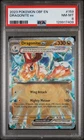 2023 POKEMON OBF EN-OBSIDIAN FLAMES #159 DRAGONITE EX PSA 8
