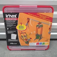 K'nex 78610 STEM Education Machines: Levers & Pulleys Building Set 178pcs New