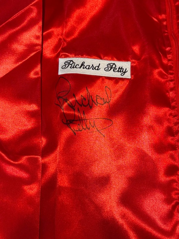 Richard Petty Signed STP Racing Jacket NASCAR "The King" Radtke COA