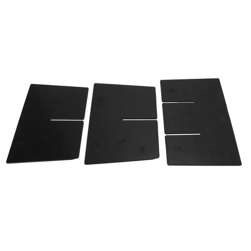 `3Pcs/Set Center Console Organizer Insert Divider Black ABS Replacement For - Picture 22 of 22