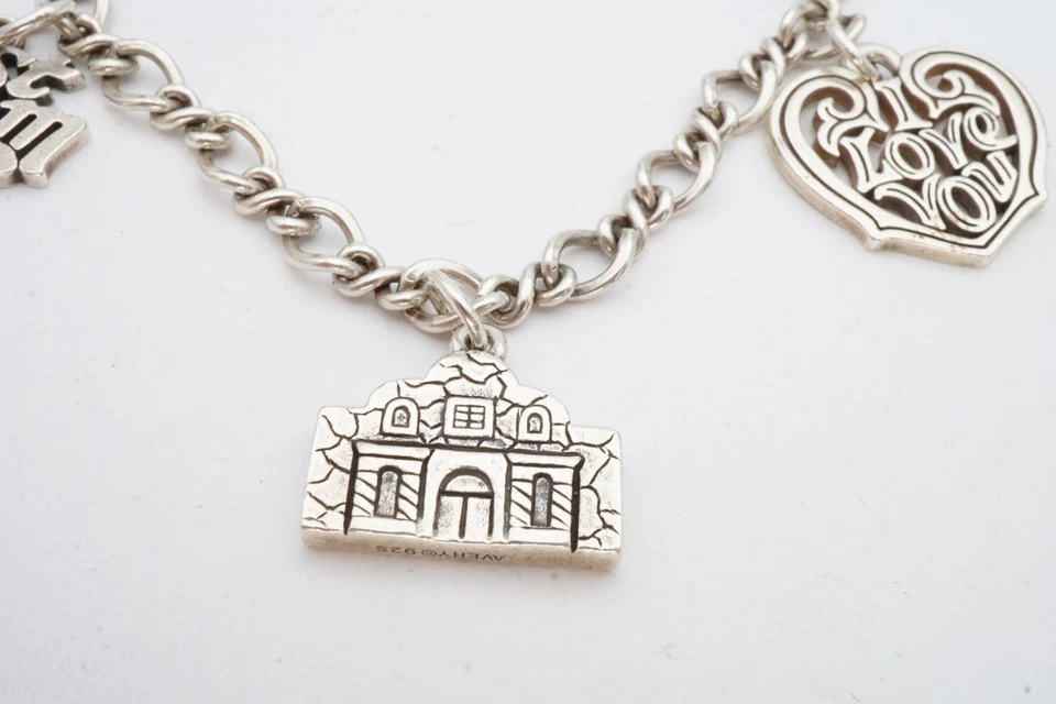 Pulsera James Avery Plata de Ley 925 Dije 7.5" Mejor Mamá Corazón Foto 4 de 4