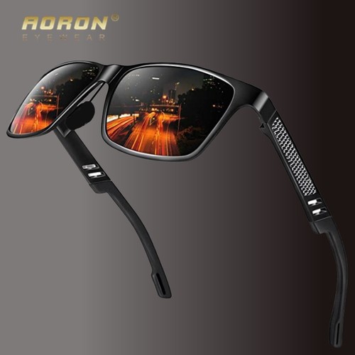 Aluminium Magnesium Polarisiert Sonnenbrille Herren Retro UV 400 Fahren Brille - Bild 8 von 23