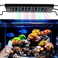 LED Aquarium Light, Full Spectrum Fish Tank Light with 9 Light Modes, Adjusta...