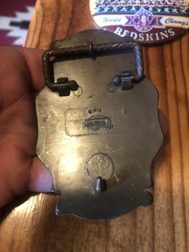 Vintage 1988 Washington Redskins solid brass Belt buckle - Image 3 of 4