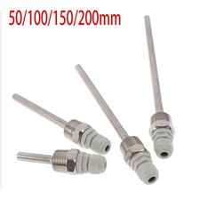 Thermowell en acier inoxydable avec 12 NPT Fit longueur 50200 mm couleur argent