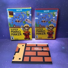 Super Mario Maker Book Bundle Complete In Box Wii U