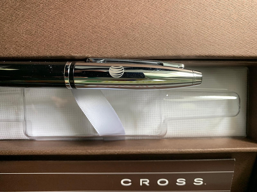 Cross AT0112-2 Chrome / Black Ball Point Pen in gift box NEW Other - Picture 10 of 18