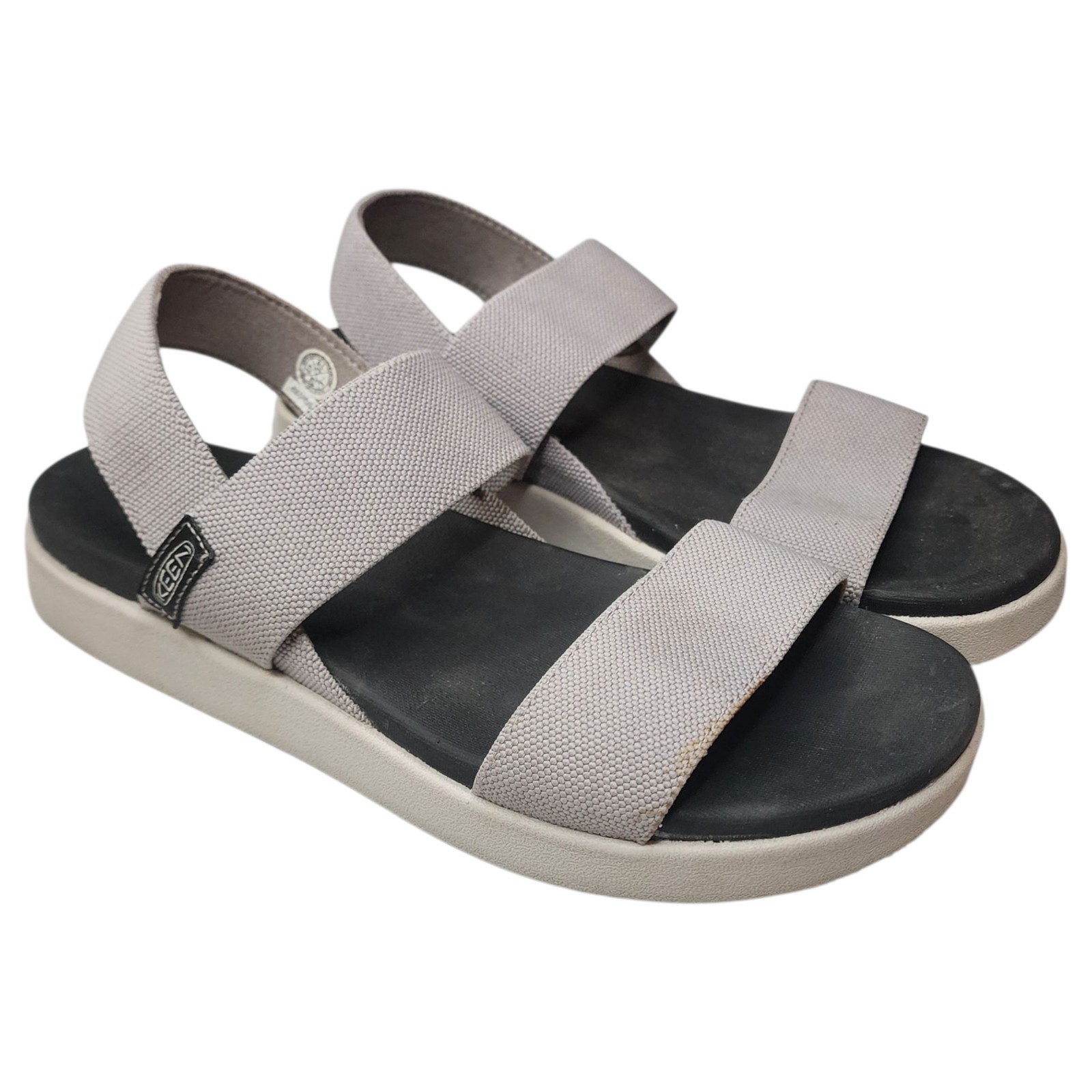 Sandali Keen donna Elle taglia 9 5 grigi cinturino posteriore spiaggia passeggio slingback
