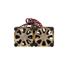 5-10V 36mm RC Car Motor Heatsink Dual Cooling Fan For Axial SCX10 Traxxas TRX4
