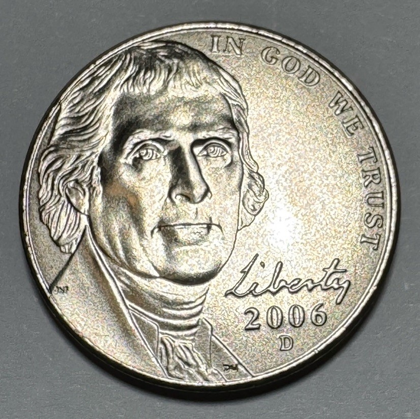 2006-D Jefferson Nickel 5cent Coin from US Mint Satin Set