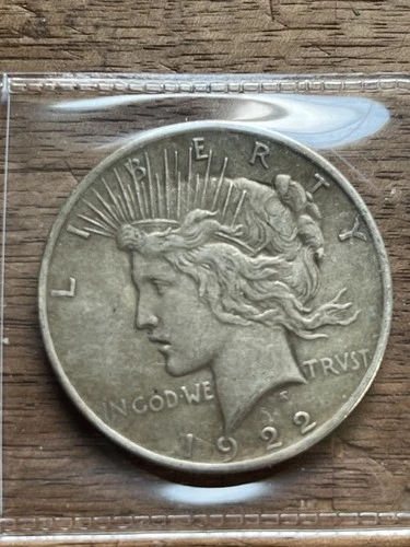 1922 Mint Silver Peace Dollar Coin Money