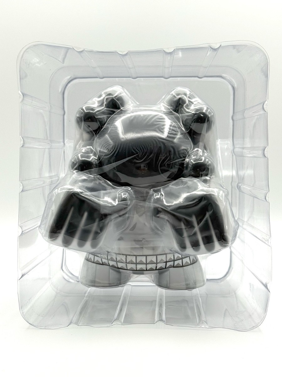 Huck Gee x Kidrobot: Back In Black Skullhead Dunny 8 inch | eBay