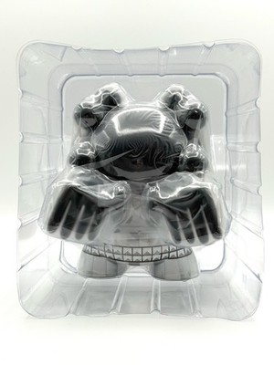 Huck Gee x Kidrobot: Back In Black Skullhead Dunny 8 inch | eBay