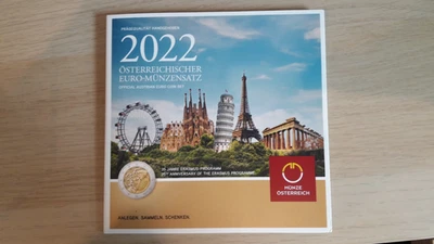 Offizieller Kursmünzensatz KMS Österreich 2022 3,88 Euro, original handgehoben - Bild 1 von 4
