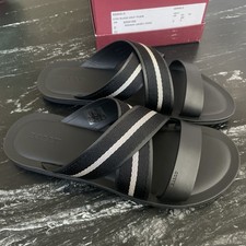 Bally Men's Sasha 6234150 Slide Sandals Black US 9 EU 42