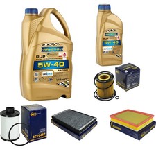 SCT Inspektionspaket 6L RAVENOL 5W-40 für Opel Astra H Caravan 1.9 CDTi 16V