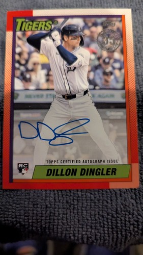 2025 Topps Serie 2 Dillon Dingler Auto RC Tigers