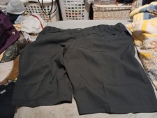Wrangler Shorts Men's 42 Black Field Utility Relaxed Fit Poly Cargo 10"