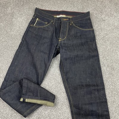 Raleigh Denim Workshop  Thin  Jeans Mens 28 (Fit 29x28) White Oak Cone Selvedge