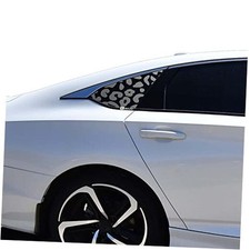 - Universal Fit Leopard Cheetah Print 3rd Quarter Window Leopard Print Black