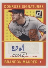 2014 Panini Donruss Signatures Brandon Maurer #BM Auto 03wr