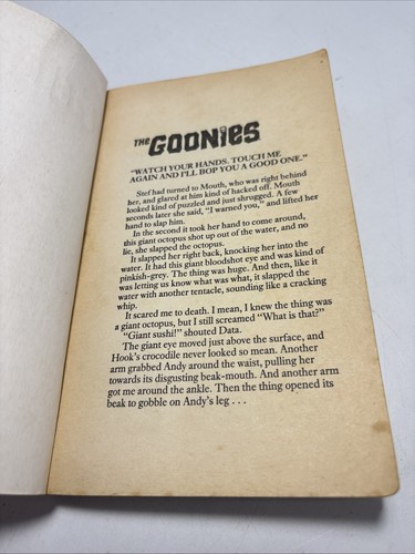 The Goonies Novelization de James Kahn (1985) Coronet Tapa blanda - Raro De colección - Imagen 5 de 9