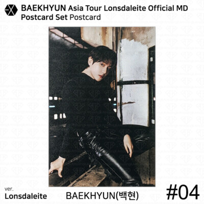 EXO Baekhyun 2024 Asia Tour Lonsdaleite Official MD Postcard KPOP