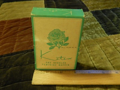 Kotex (1959) One Reg. Feminine Napkin ~Kimberly Clark~ Vtg Tampon Retro USA Ltd