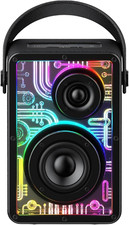 80W Bluetooth Speakers with Subwoofer, HiFi Sound  15H Playtime, Portable