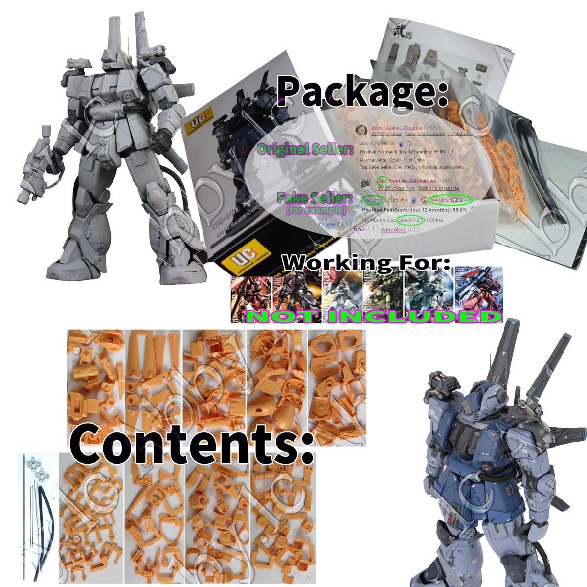 Amazon | MS-06 ザク 2 用 MS-06E-3 ZAKU FLIPPER ザク