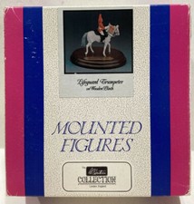 W Britain 8109 Lifeguard Trumpeter on Wooden Plinth Mint