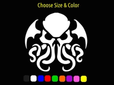 Cthulhu Face Tribal Vinyl Decal Laptop Car Window Sticker CHOOSE SIZE COLOR